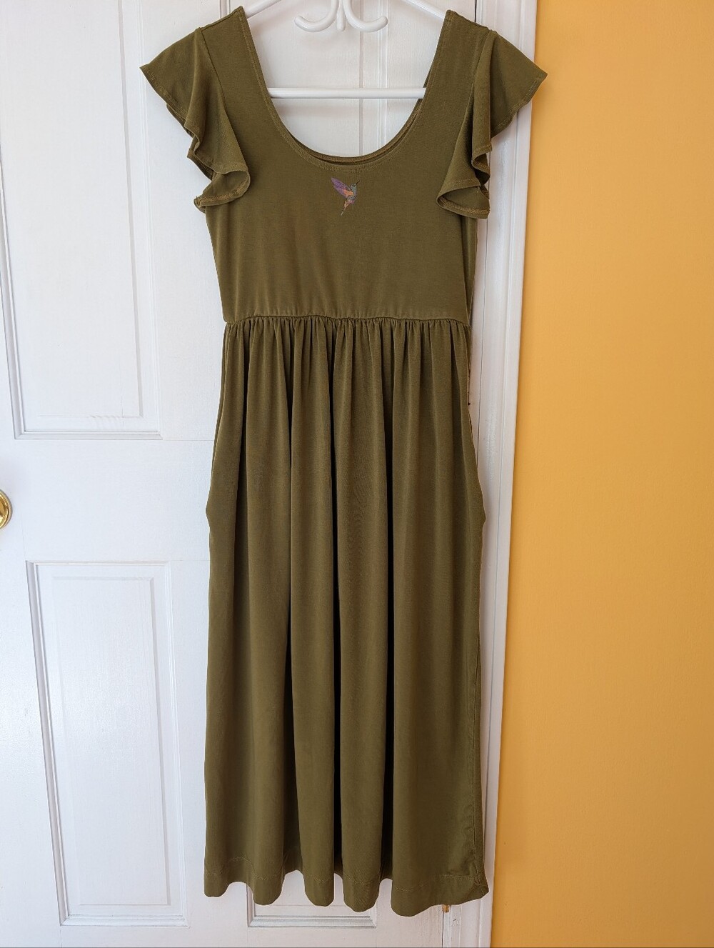 Purusha People Hummingbird Flutter Dress